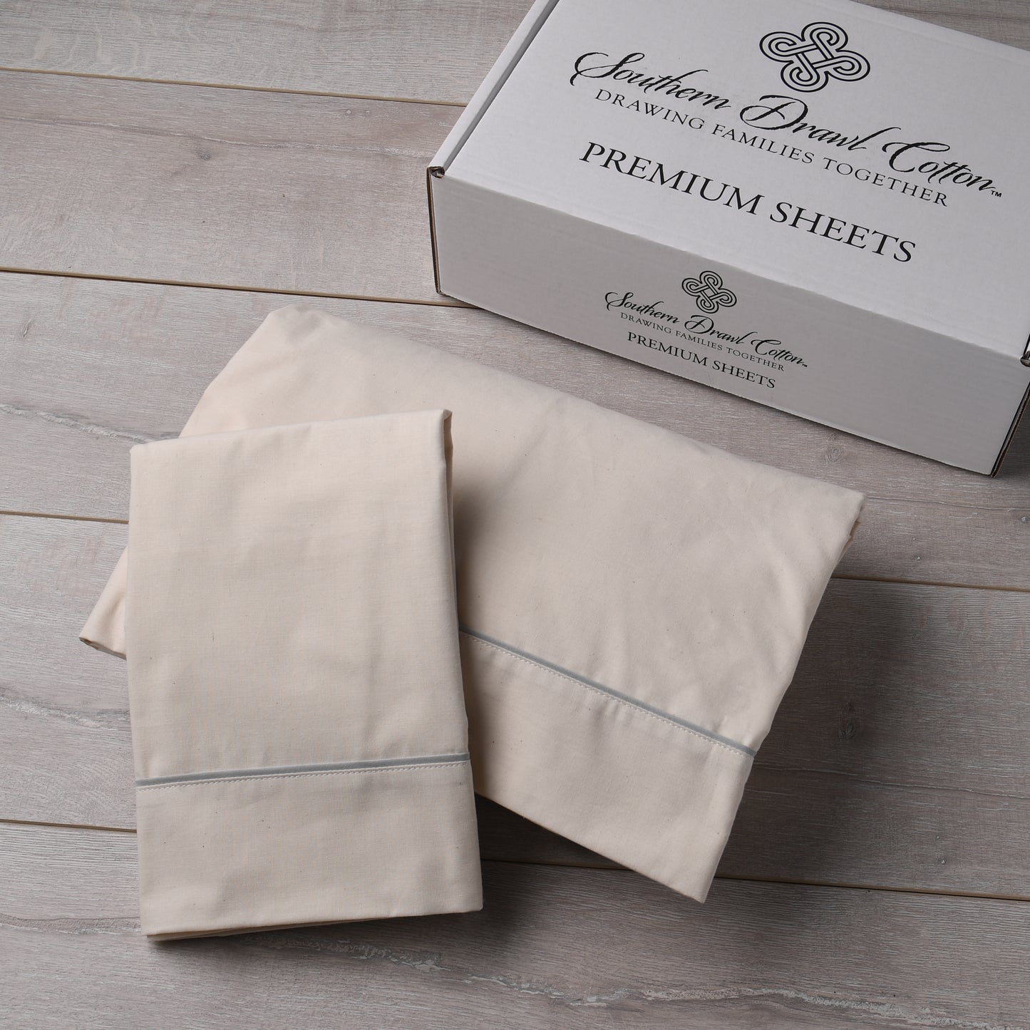 The Irwin Sheet Set: Natural/Grey